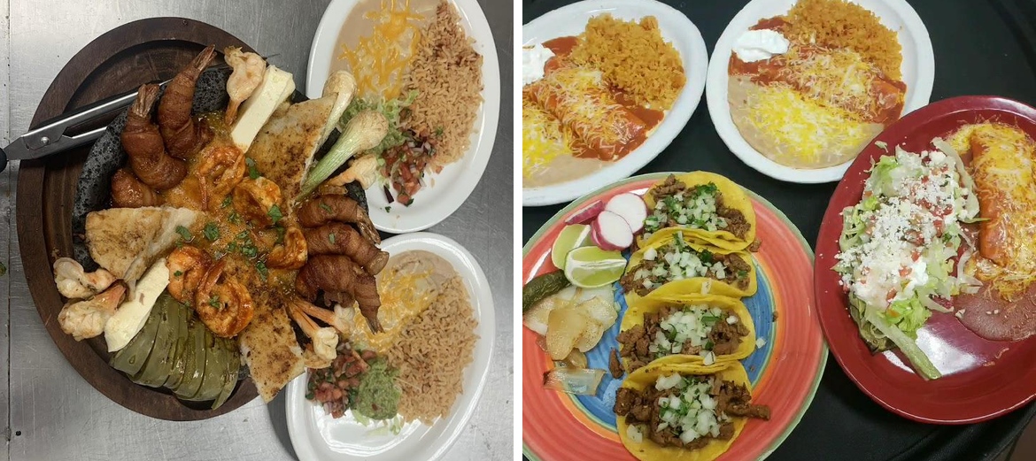 Las Dos Rosa's Restaurant Menu