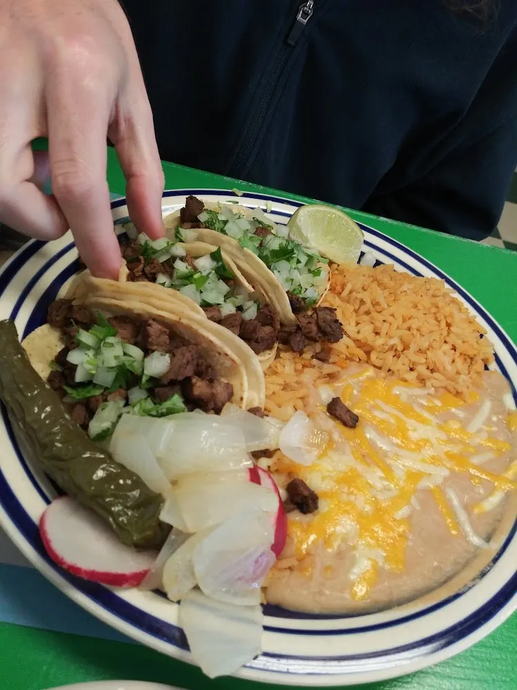 Carne Asada Taco Plate