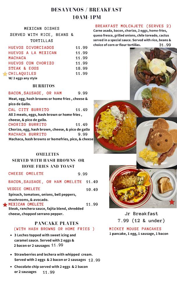 Las Dos Rosa's Restaurant Menu image 4